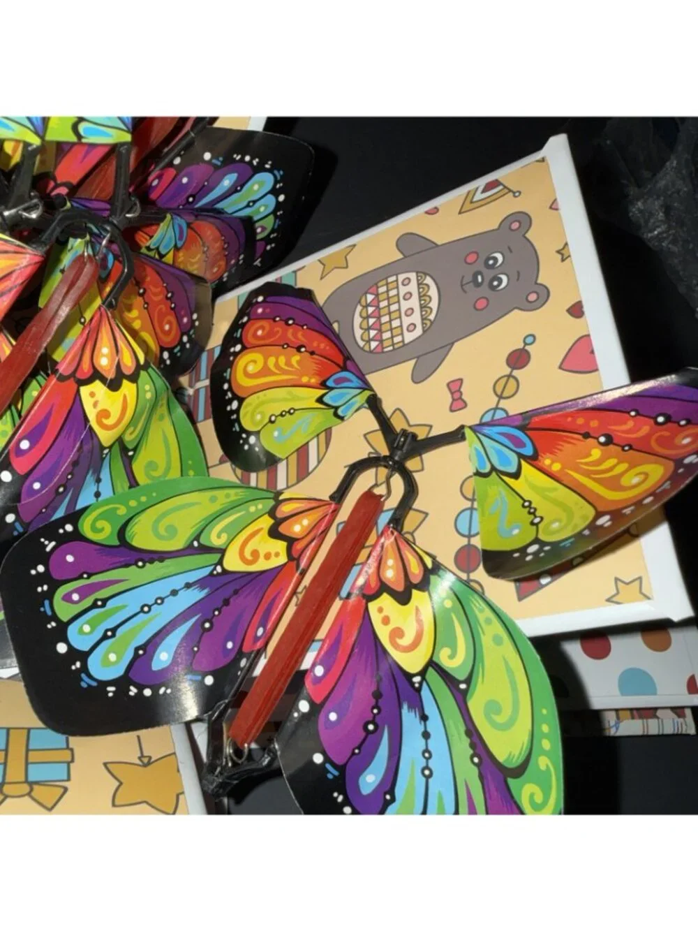 Send A Cake Butterfly Explosion Cake Box (No cake) 5 Butterflies 5”Lx5”Wx5”H